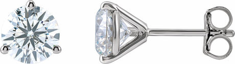 14K White 3 CTW Lab-Grown Diamond Stud Earrings