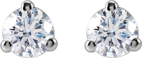 14K White Gold 1/5 CTW Lab-Grown Diamond Stud Earrings