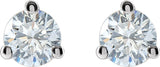14K White Gold 1/4  CTW Lab-Grown Diamond Stud Earrings