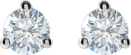 14K White 1/4  CTW Lab-Grown Diamond Stud Earrings