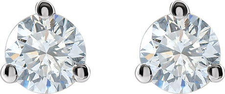 14K White Gold 1/4  CTW Lab-Grown Diamond Stud Earrings