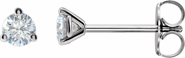 14K White 1/4  CTW Lab-Grown Diamond Stud Earrings