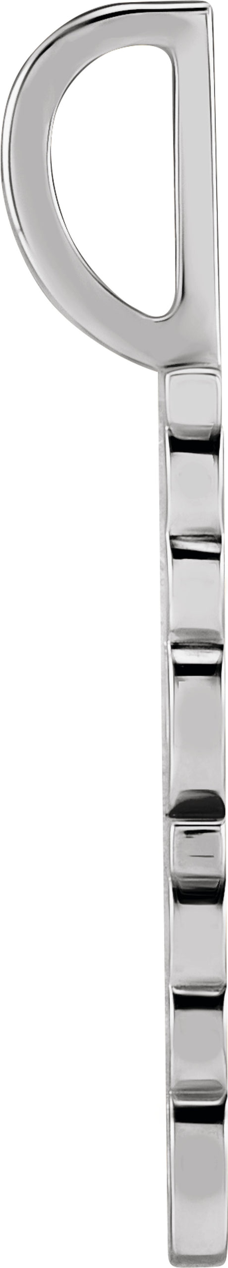 14K White Gold Mama Charm/Pendant