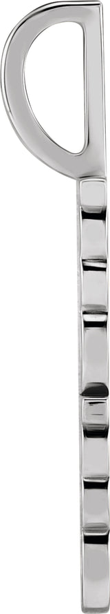 14K White Gold Mama Charm/Pendant