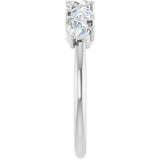 14K White 7/8 CTW Natural Diamond Anniversary Band