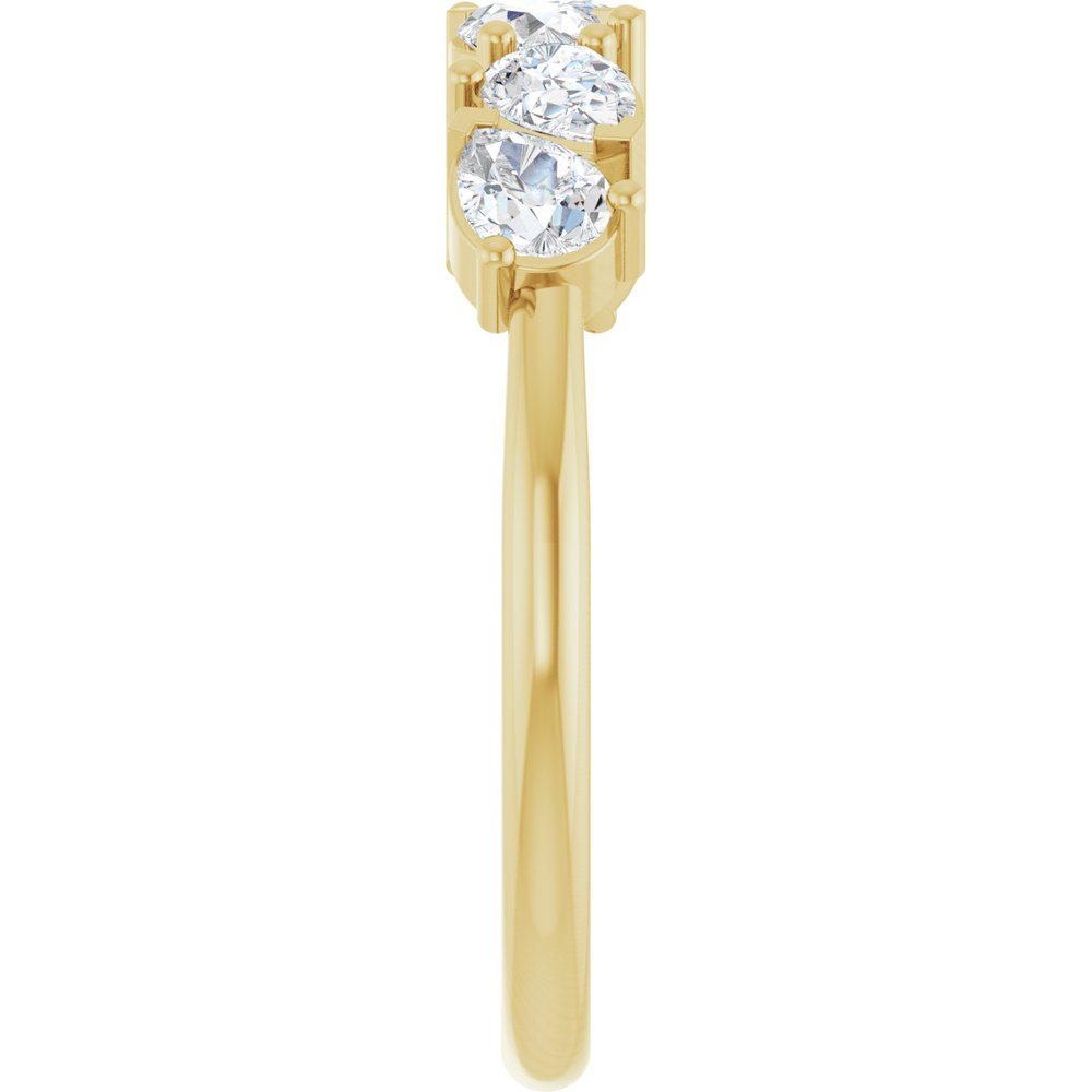 14K Yellow 7/8 CTW Natural Diamond Anniversary Band