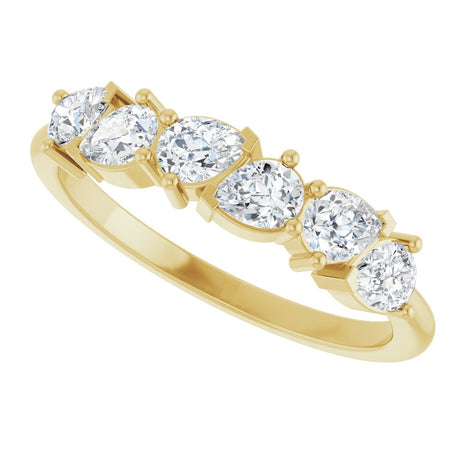 14K Yellow 7/8 CTW Lab-Grown Diamond Anniversary Band