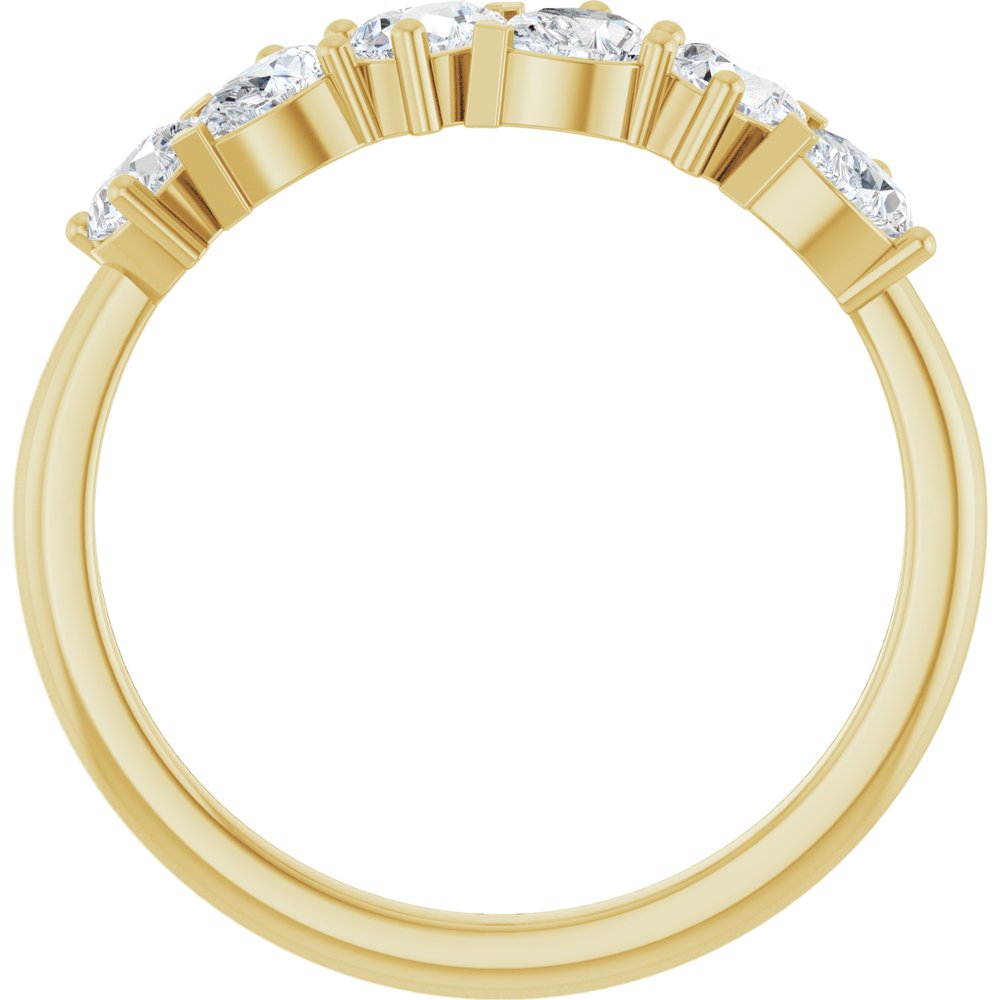 14K Yellow 7/8 CTW Lab-Grown Diamond Anniversary Band