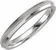 14K White Gold 2.5 mm Knife Edge Band Size 7