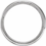 14K White Gold 2.5 mm Knife Edge Band Size 7