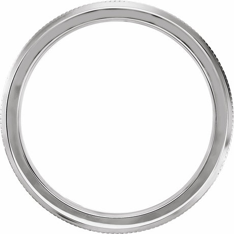 14K White Gold 2.5 mm Knife Edge Band Size 7