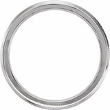 14K White Gold 2.5 mm Knife Edge Band Size 7