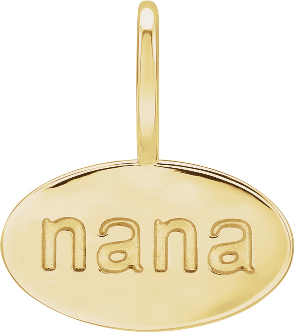 14K Yellow Gold Nana Charm/Pendant