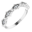 14K White .05 CTW Natural Diamond Anniversary Band