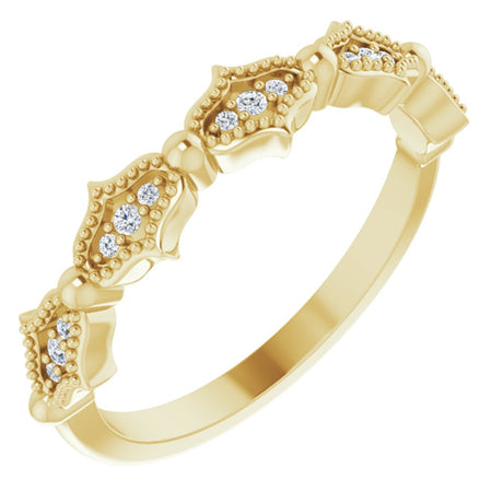 14K Yellow .05 CTW Natural Diamond Anniversary Band