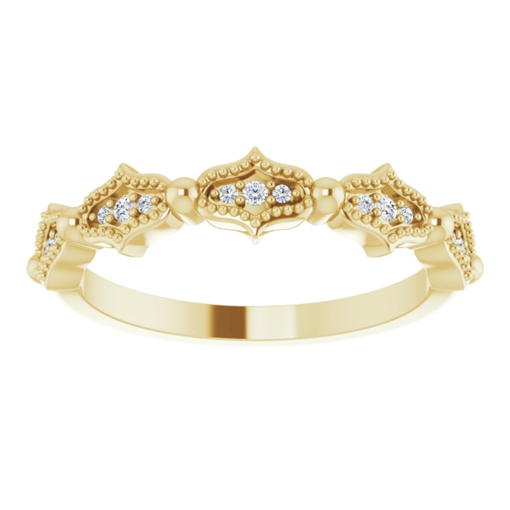 14K Yellow .05 CTW Natural Diamond Anniversary Band