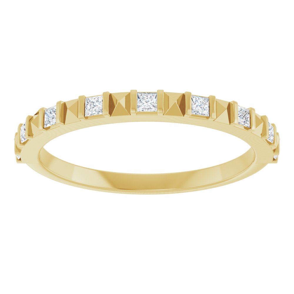 14K Yellow 1/5 CTW Natural Diamond Anniversary Band