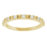 14K Yellow 1/5 CTW Natural Diamond Anniversary Band