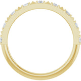 14K Yellow 1/5 CTW Natural Diamond Anniversary Band