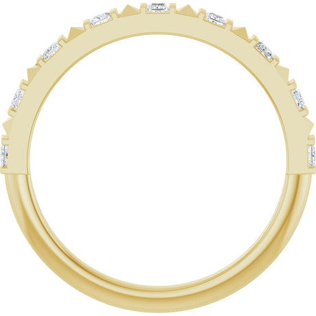 14K Yellow 1/5 CTW Natural Diamond Anniversary Band