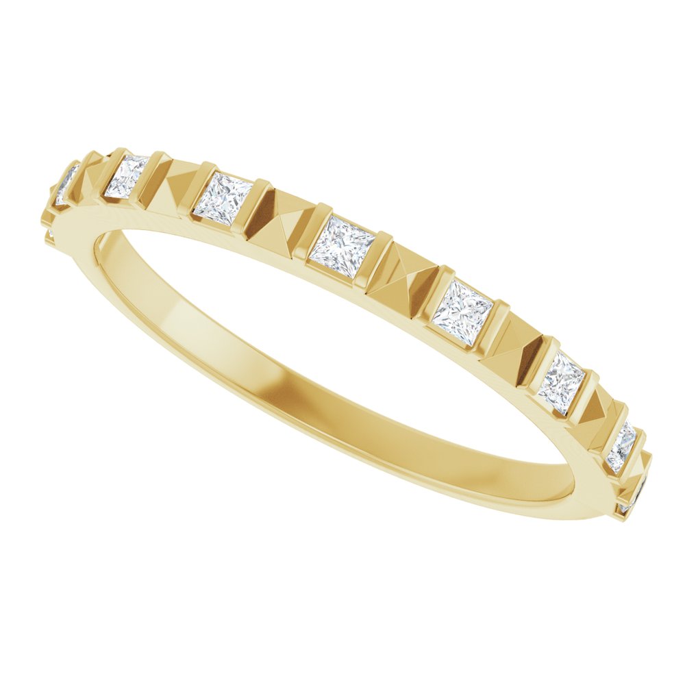 14K Yellow 1/5 CTW Natural Diamond Anniversary Band