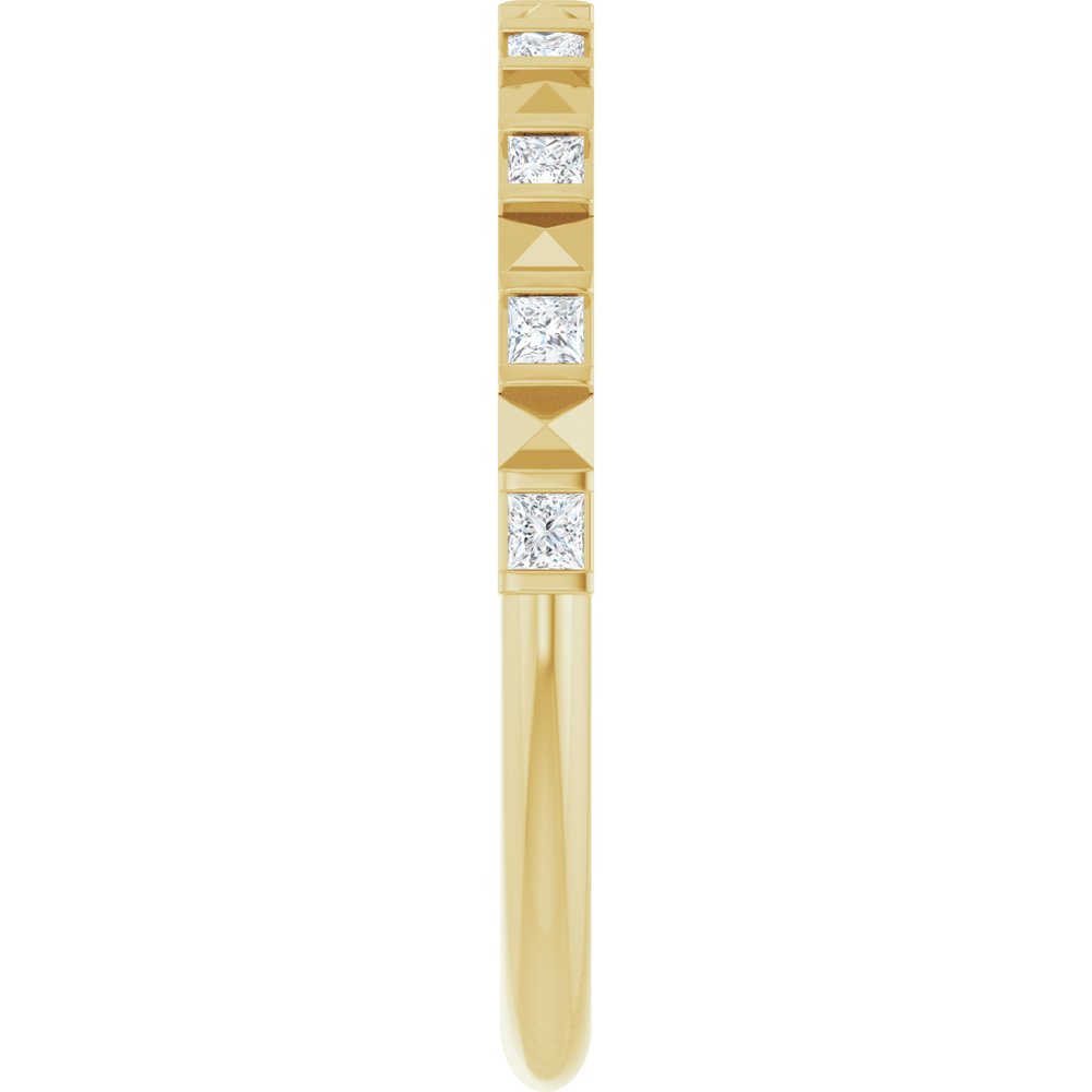 14K Yellow 1/5 CTW Natural Diamond Anniversary Band