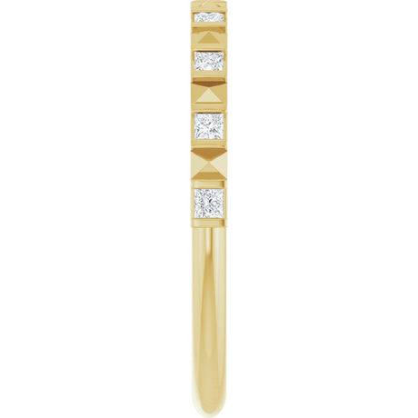 14K Yellow Gold 1/5 CTW Natural Diamond Anniversary Band