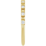14K Yellow Gold 1/5 CTW Natural Diamond Anniversary Band