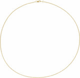 14K Yellow Gold-Filled 1.5 mm Cable 24" Chain