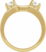 14K Yellow 1/5 CTW Natural Diamond Wrap-Style Ring Enhancer