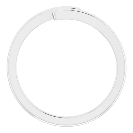 Sterling Silver Engravable Bypass Ring