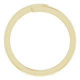 14K Yellow Gold Engravable Bypass Ring