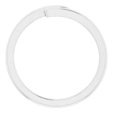 14K White Gold Engravable Bypass Ring