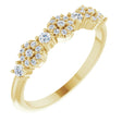 14K Yellow 1/4 CTW Natural Diamond Halo-Style Anniversary Band