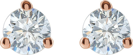 14K Rose 1/5 CTW Lab-Grown Diamond Stud Earrings