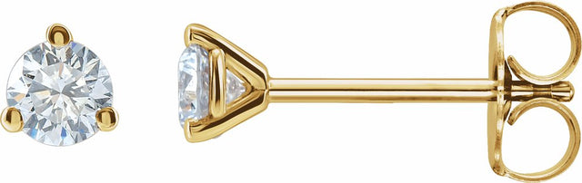 14K Yellow 1/4  CTW Lab-Grown Diamond Stud Earrings