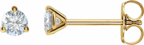 14K Yellow 1/2 CTW Lab-Grown Diamond Stud Earrings