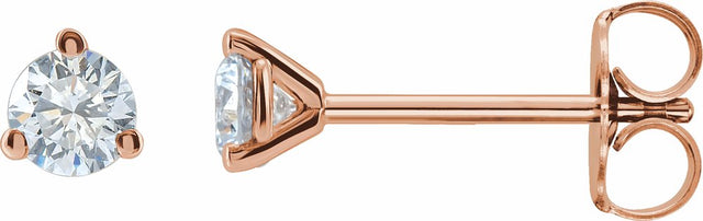 14K Rose 1/2 CTW Lab-Grown Diamond Stud Earrings