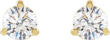 14K Yellow 1/6 CTW Lab-Grown Diamond Stud Earrings