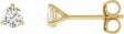 14K Yellow Gold 1/8 CTW Lab-Grown Diamond Stud Earrings