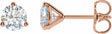 14K Rose Gold 1 CTW Lab-Grown Diamond Stud Earrings