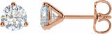 14K Rose Gold 1 CTW Lab-Grown Diamond Stud Earrings