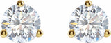 14K Yellow Gold 1 1/5 CTW Lab-Grown Diamond Stud Earrings