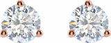 14K Rose Gold 1 CTW Lab-Grown Diamond Stud Earrings