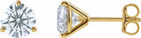 14K Yellow Gold 2 CTW Lab-Grown Diamond Stud Earrings