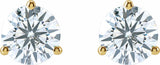 14K Yellow Gold 2 CTW Lab-Grown Diamond Stud Earrings