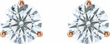 14K Rose Gold 2 CTW Lab-Grown Diamond Stud Earrings