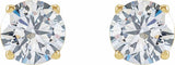 14K Yellow Gold 2 CTW Lab-Grown Diamond Earrings