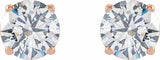 14K Rose 2 CTW Lab-Grown Diamond Earrings