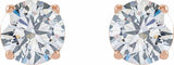 14K Rose Gold 2 CTW Lab-Grown Diamond Earrings